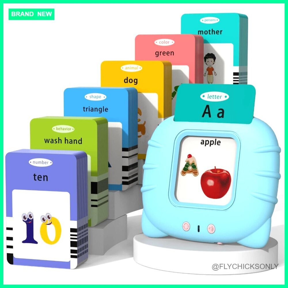Interactive Learning Toy with 255 Cards, Speech Therapy Educational Game